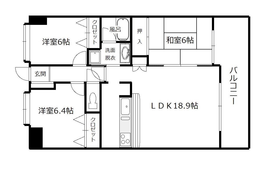 アルカーサル谷本の間取り