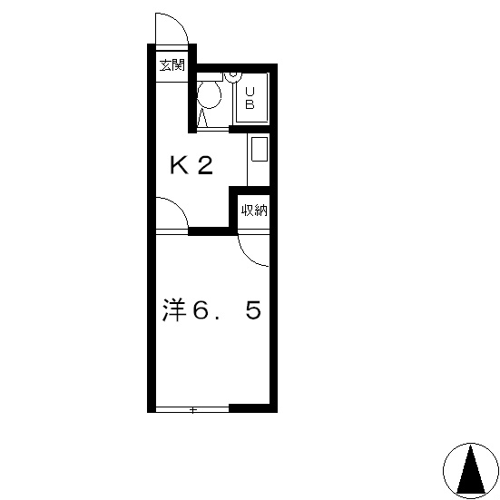 ハイツ湖南の間取り