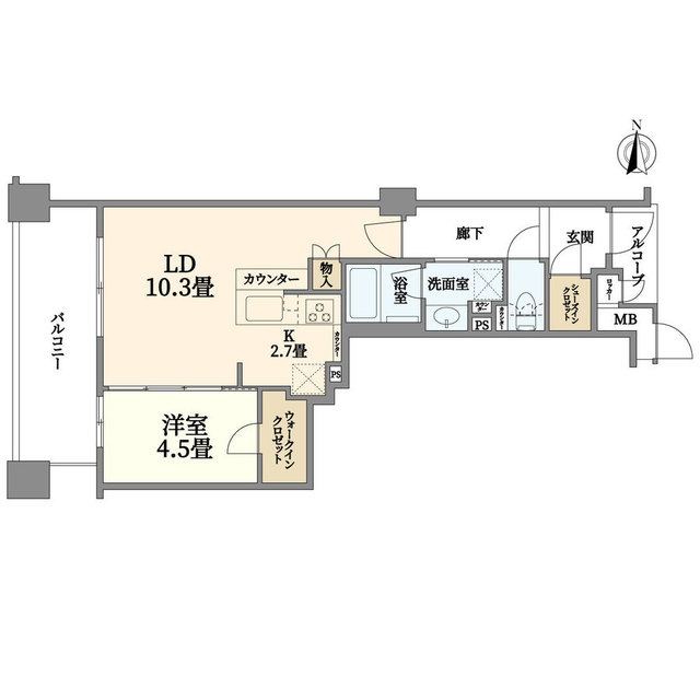 ブランズ伏見桃山の間取り