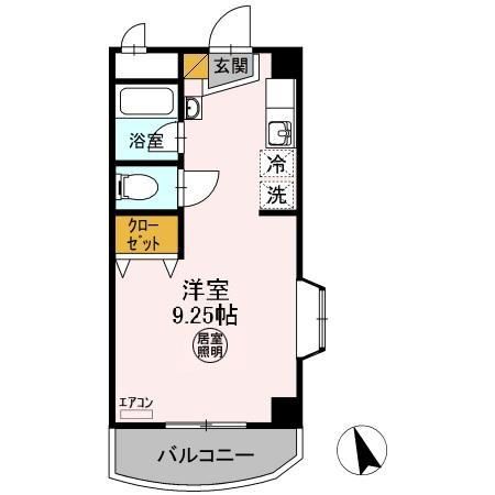 君津市東坂田のアパートの間取り