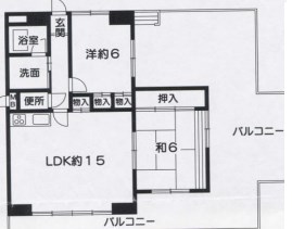 明石市魚住町鴨池のマンションの間取り