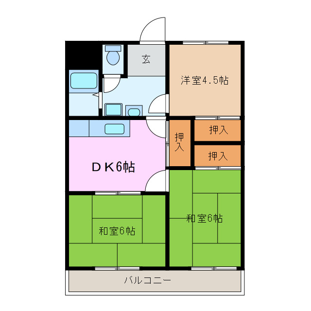 【エムテック名張１番館の間取り】