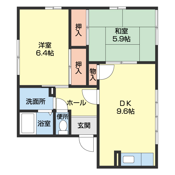 石津ハイツの間取り