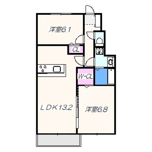 アルミック山荘　C棟の間取り