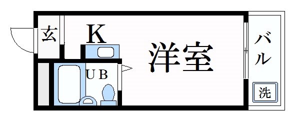 姫路市北平野のマンションの間取り