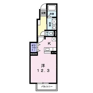 北名古屋市徳重のアパートの間取り