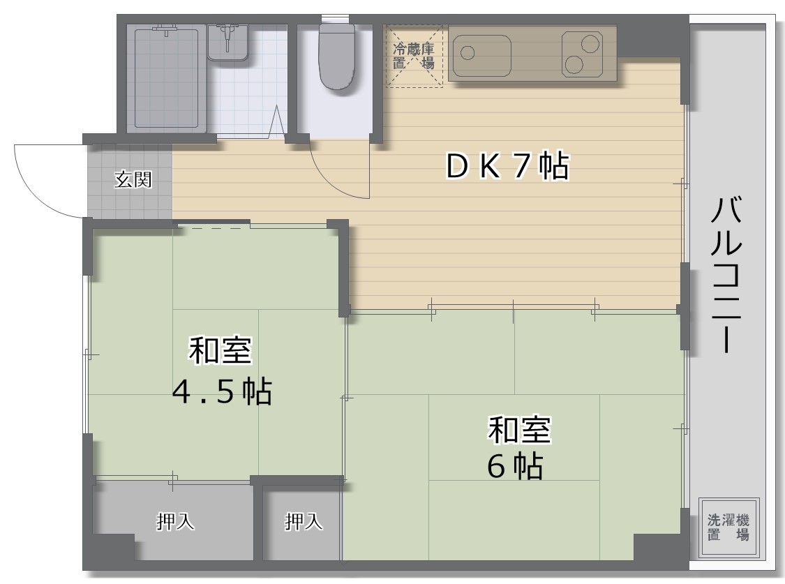 Grand　corp　Cattleyaの間取り