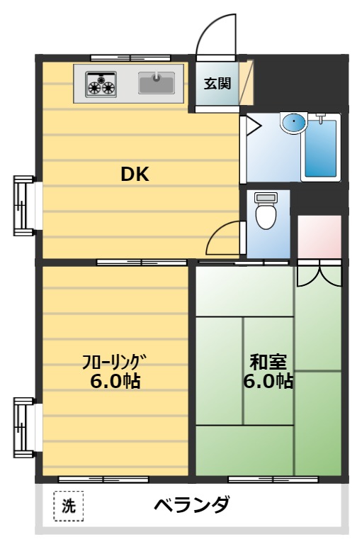 紀陽ハイツの間取り