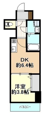 大阪市城東区永田のマンションの間取り