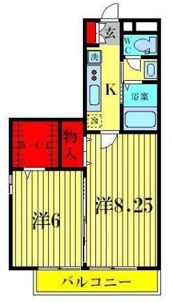 プランドール幸房　弐番館の間取り