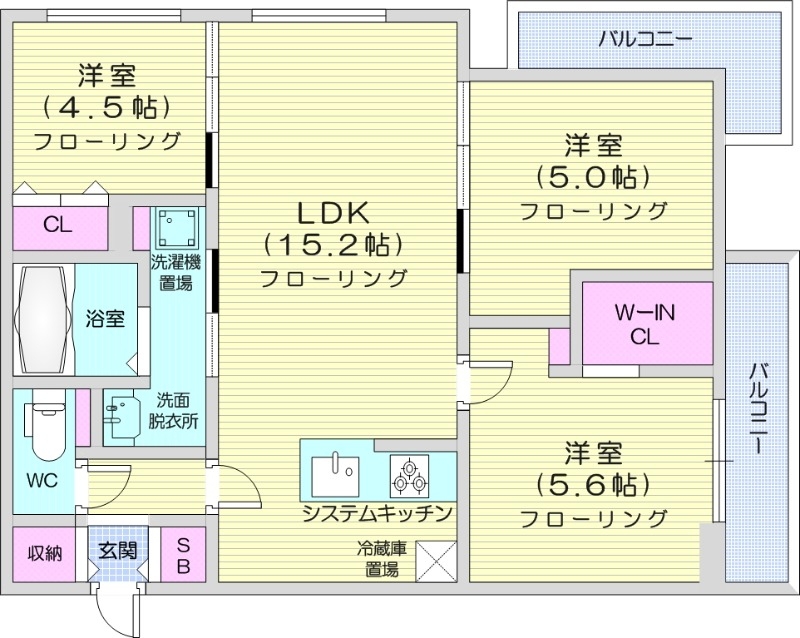 Crossbell524の間取り