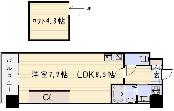 コンプレート古船場の間取り