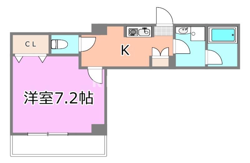 千葉市中央区問屋町のマンションの間取り