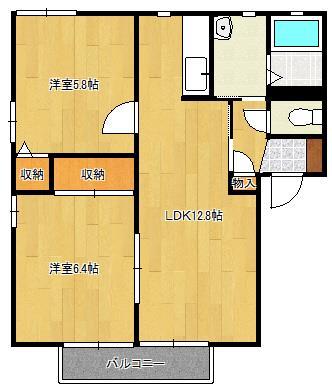 アメニティ２１　Ａ棟の間取り