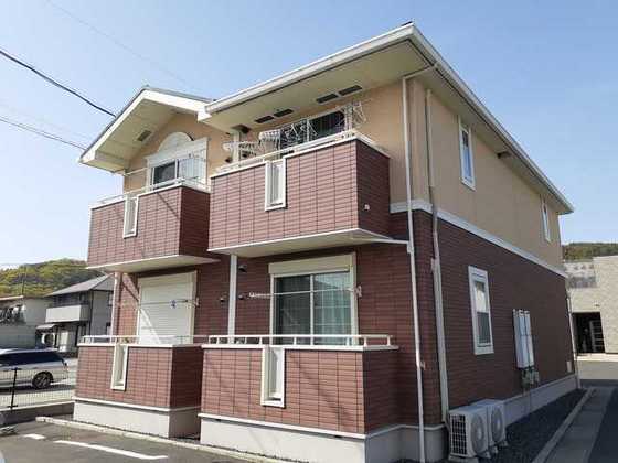 岡山市北区大安寺東町のアパートの建物外観