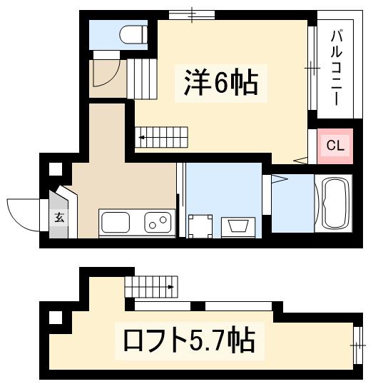 トライデント新栄Iの間取り