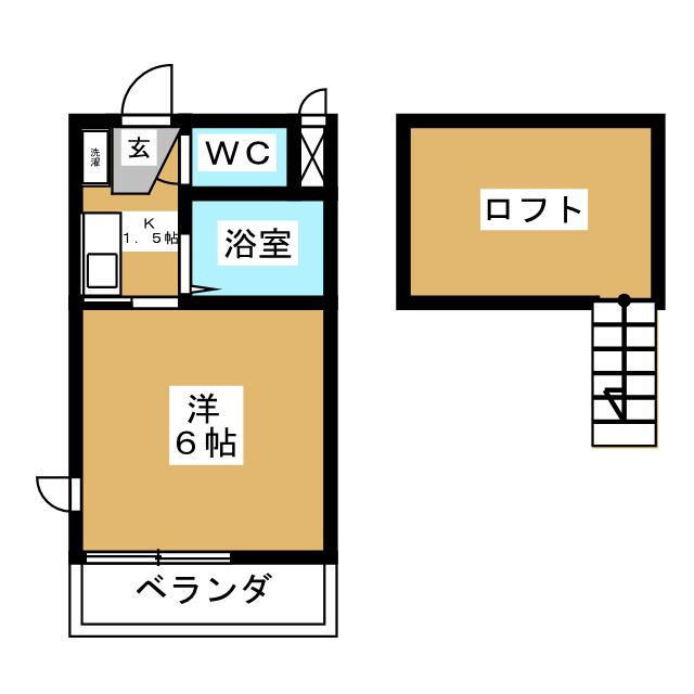 ル・クールＫ１の間取り