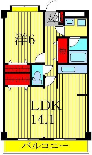 柏市今谷上町のマンションの間取り