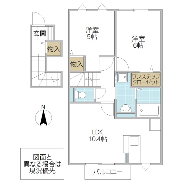 ティアラ Eの間取り