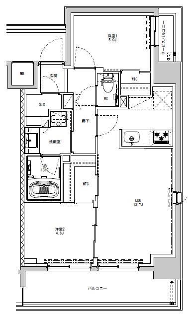 S-RESIDENCE板橋大山の間取り