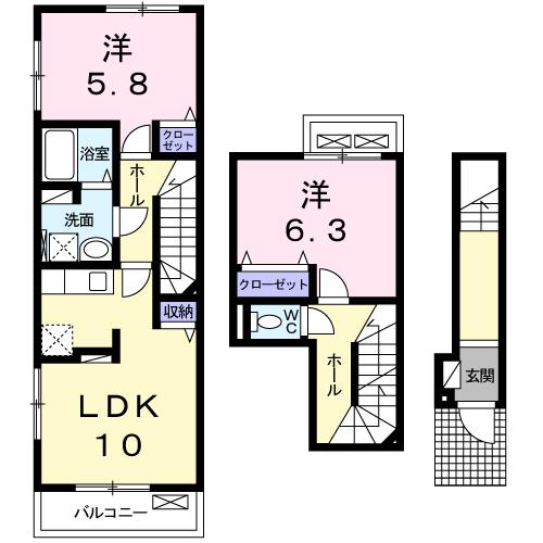 シャンティ・ショコラの間取り