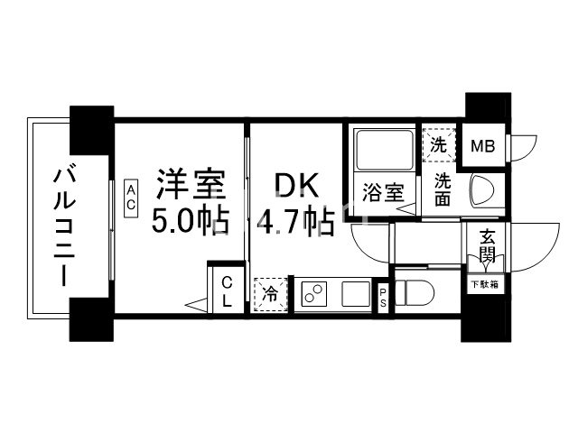 アクアプレイス京都西院の間取り