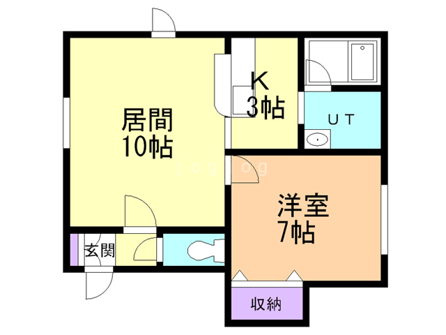 ユニゾン新発寒の間取り