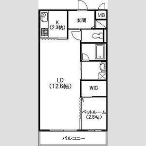 コルパーロ上牧　1Fの間取り