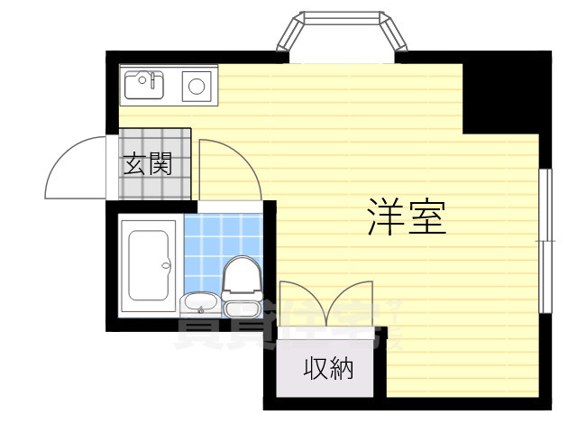 茨木市北春日丘のマンションの間取り