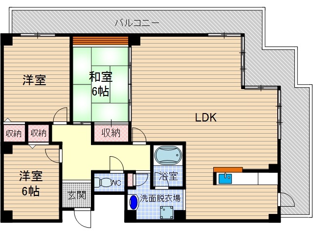 ロイヤル南茨木の間取り