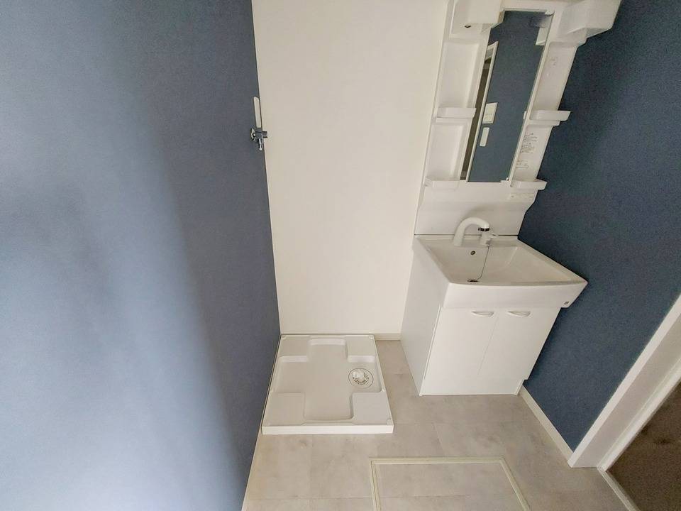 洗面設備　洗濯機置場