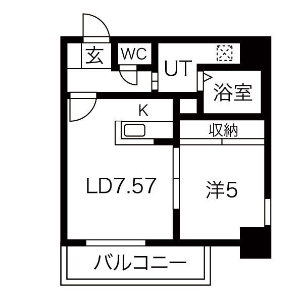 パルティーレ平岸の間取り