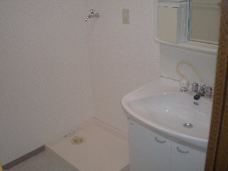 洗面設備　脱衣所付いています