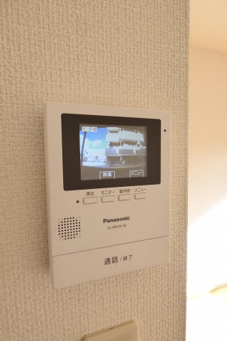 セキュリティ　録画機能付きTVモニターホン設置済