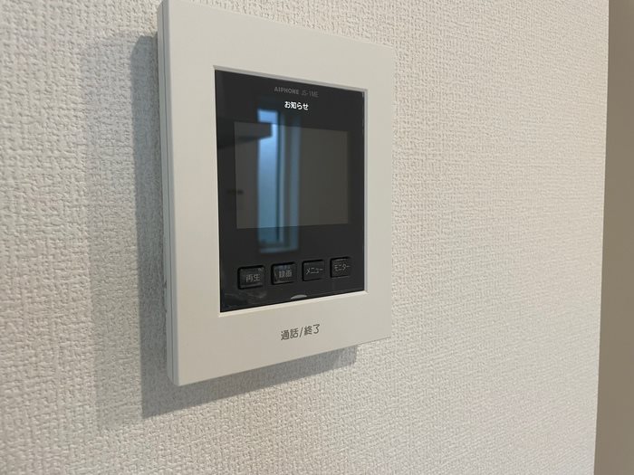 セキュリティ　突然の来客にも安心なモニター付インターホン