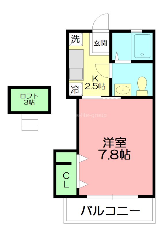クリプト和の間取り写真