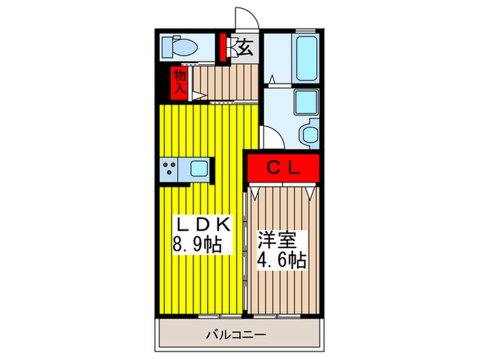 領家ハイムの間取り写真