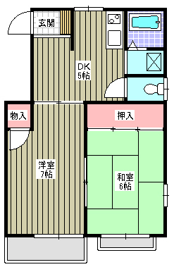 サンハイツ東の間取り