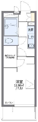 レオパレスｓｋｙ　ａｗａｙの間取り