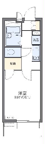 レオパレス郡元IIの間取り