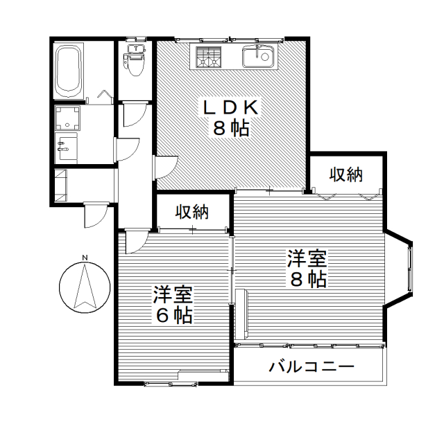 五番街Ｂの間取り