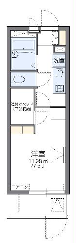 レオパレスグリーングラスIの間取り