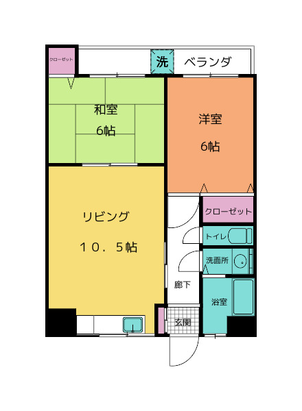 アリュール石垣の間取り