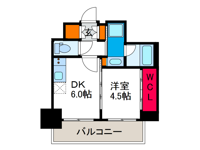 エステムコート難波VIエントの間取り