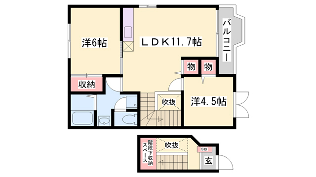 フォレスト原田の間取り