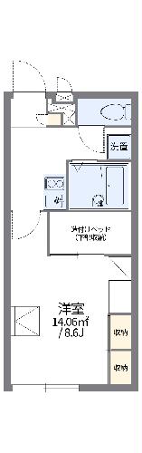 レオパレスソワ　メゾン長崎の間取り