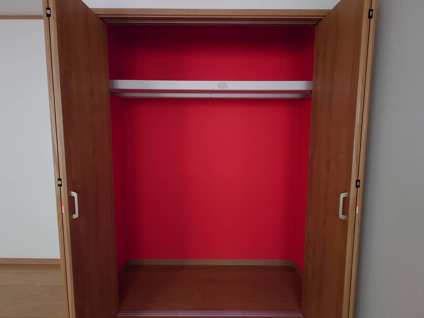 収納　たっぷりのクローゼット