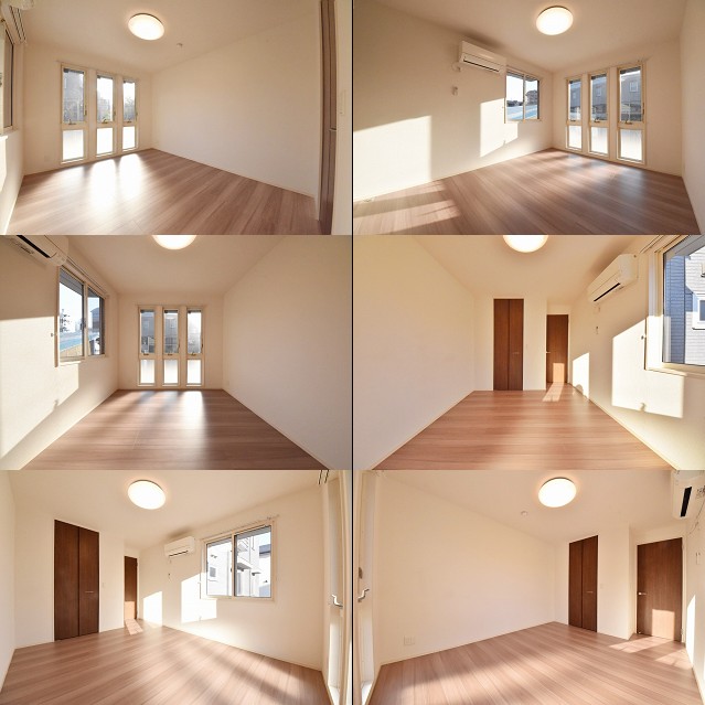 バルコニー　洋室角度別の写真です★全室採光の取れた明るいお部屋★
