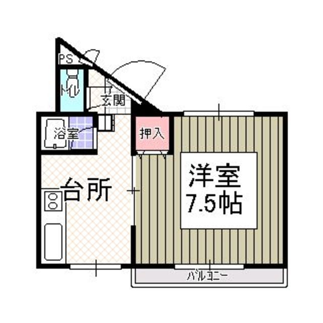 コーポ展和の間取り