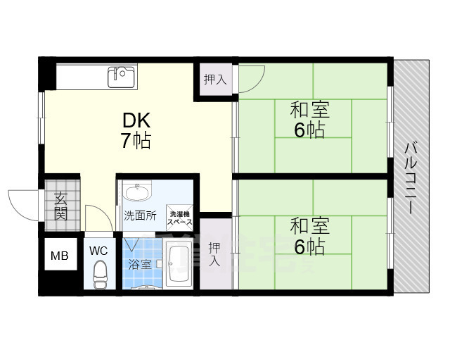 ハイツイサムの間取り